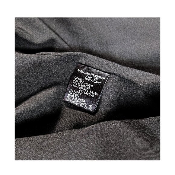 TAHARI ASL Gray & Silver Metallic Herringbone Blazer Patch Elbow Wms size 2 NWT - Picture 10 of 10